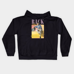 Rick Astley -- 80s Vibin' Aesthetic Design Kids Hoodie